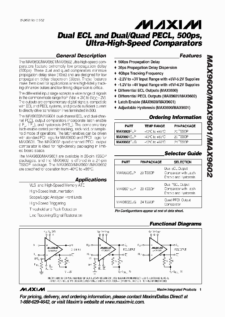MAX9600_49212.PDF Datasheet