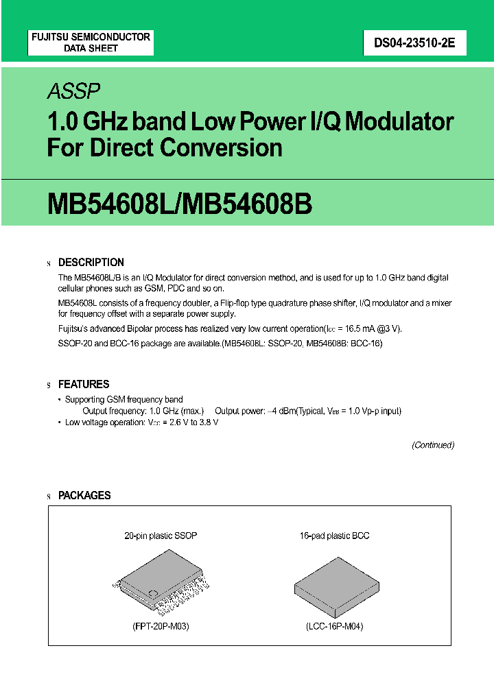 MB54608L_279966.PDF Datasheet