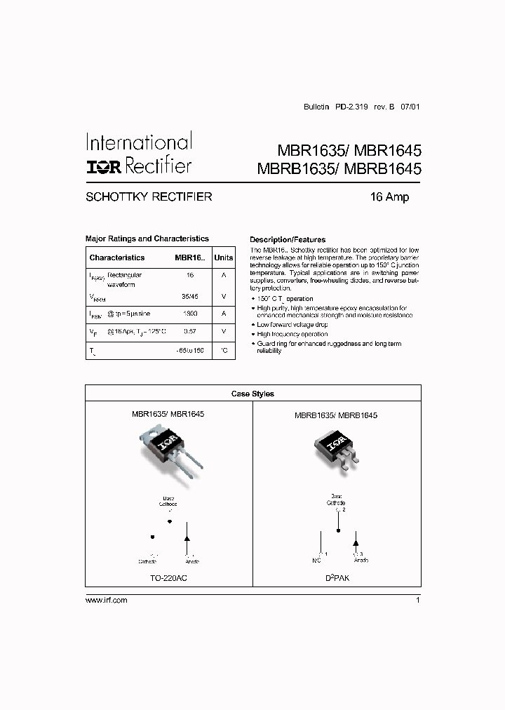 MBR1635_197181.PDF Datasheet