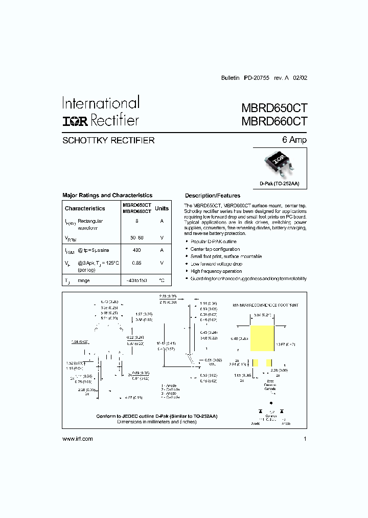 MBRD650CT_201620.PDF Datasheet