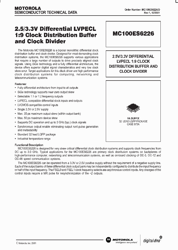 MC100ES6226_281121.PDF Datasheet