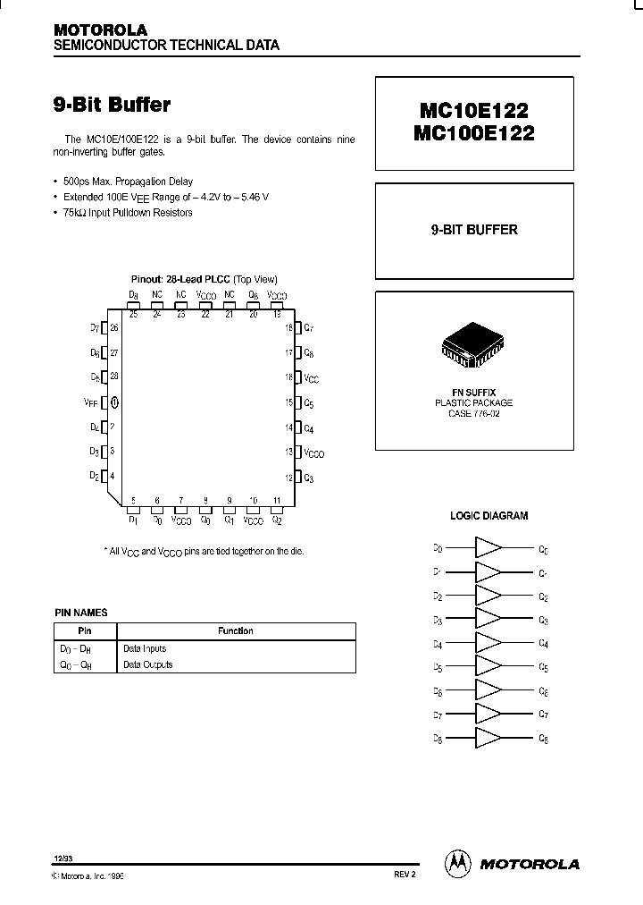 MC10E122_88312.PDF Datasheet