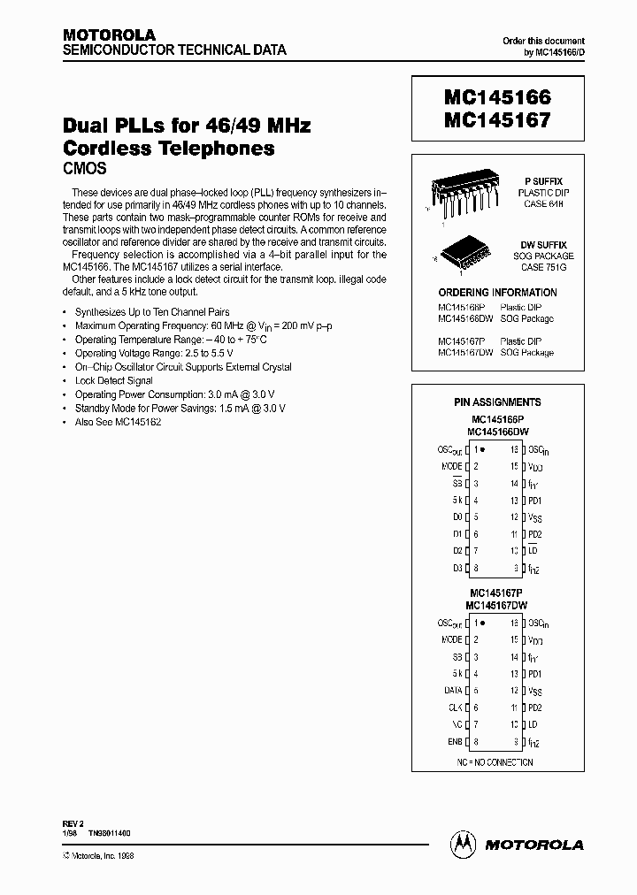 MC145166_278630.PDF Datasheet