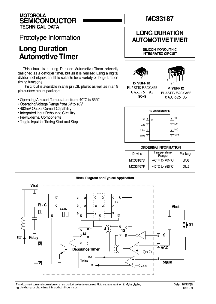 MC33187_291834.PDF Datasheet