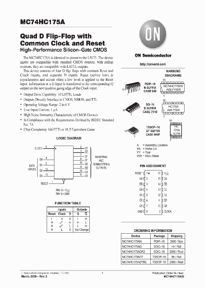 MC74HC175A_96098.PDF Datasheet