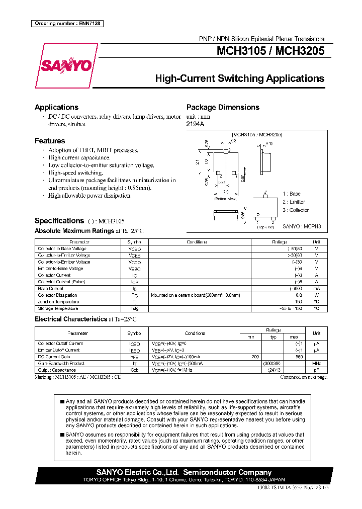 MCH3205_280831.PDF Datasheet