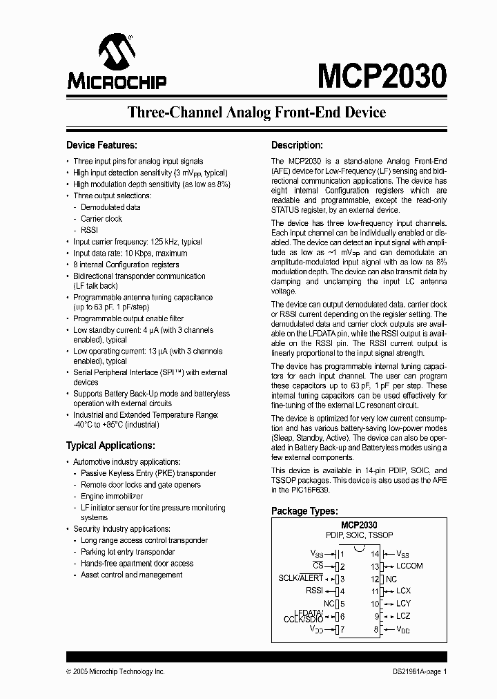 MCP2030_279004.PDF Datasheet