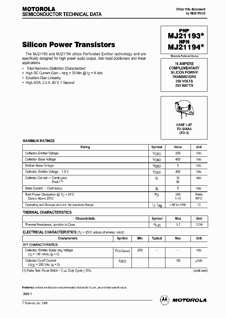 MJ21194_248867.PDF Datasheet