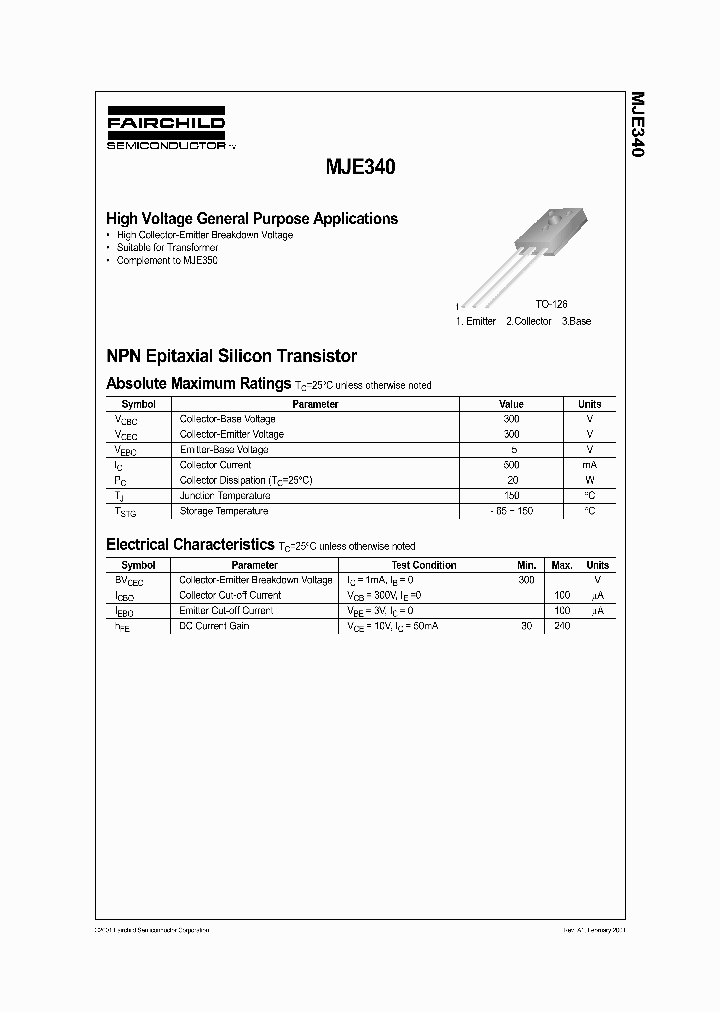 MJE340_258603.PDF Datasheet