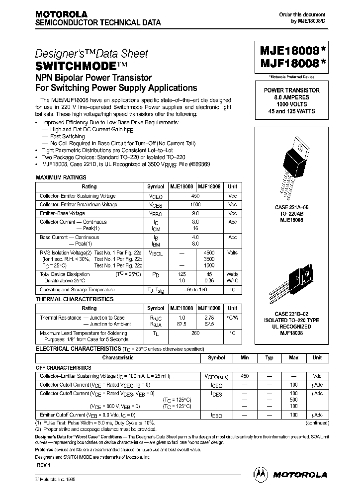 MJE18008_256283.PDF Datasheet