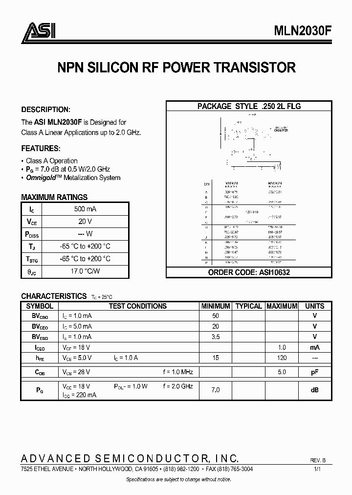 MLN2030F_279008.PDF Datasheet