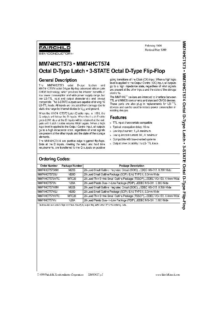 MM74HCT574_206813.PDF Datasheet