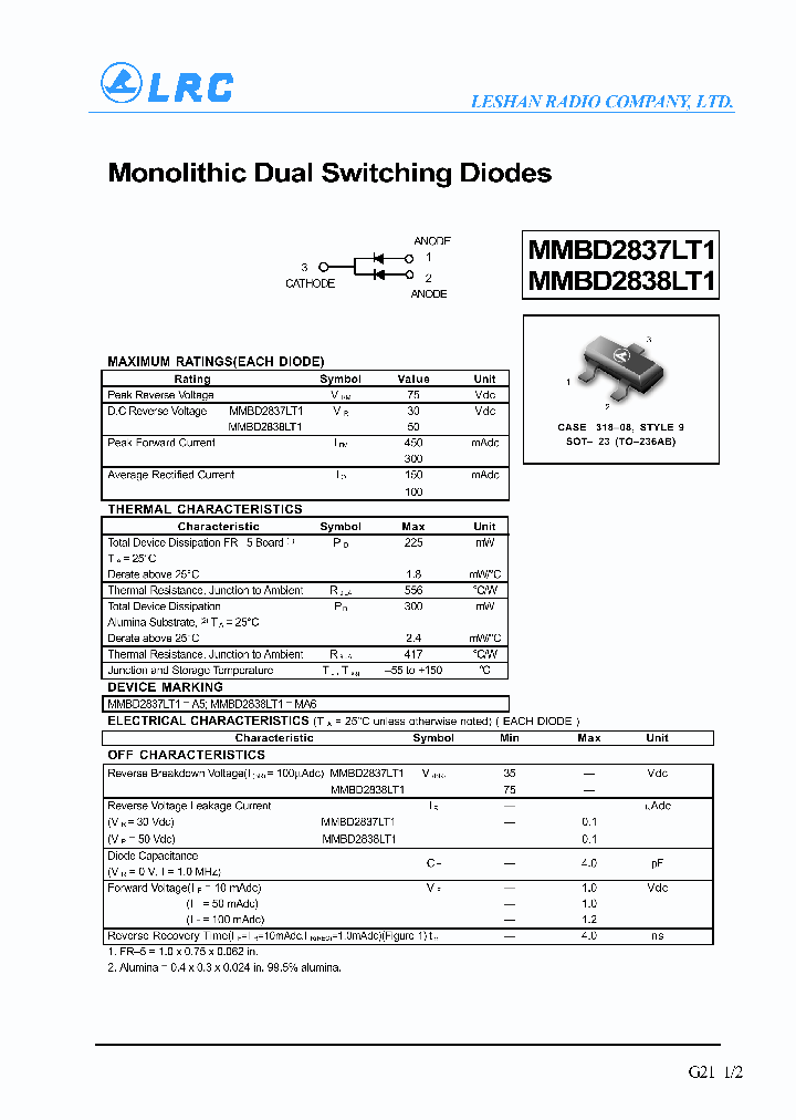 MMBD2837LT1_254545.PDF Datasheet