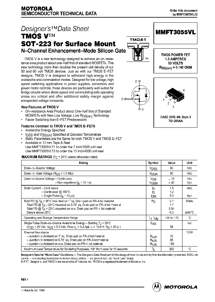 MMFT3055VL_120288.PDF Datasheet