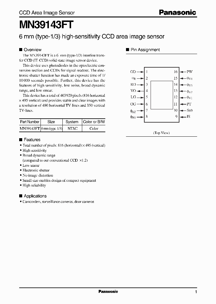 MN39143FT_282543.PDF Datasheet