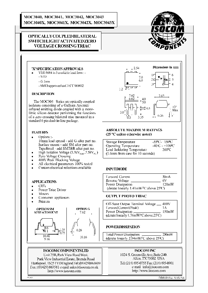 MOC3041_268410.PDF Datasheet