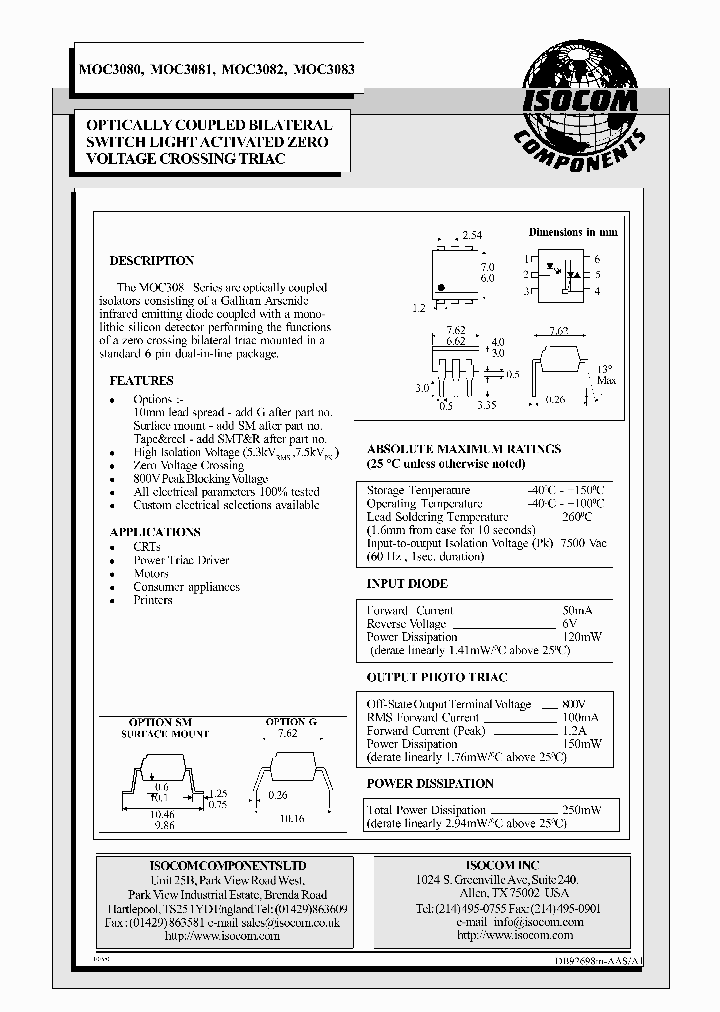 MOC3081_273843.PDF Datasheet