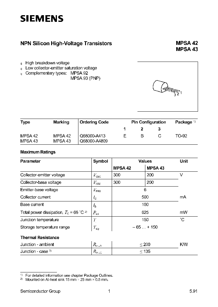 MPSA42_305431.PDF Datasheet