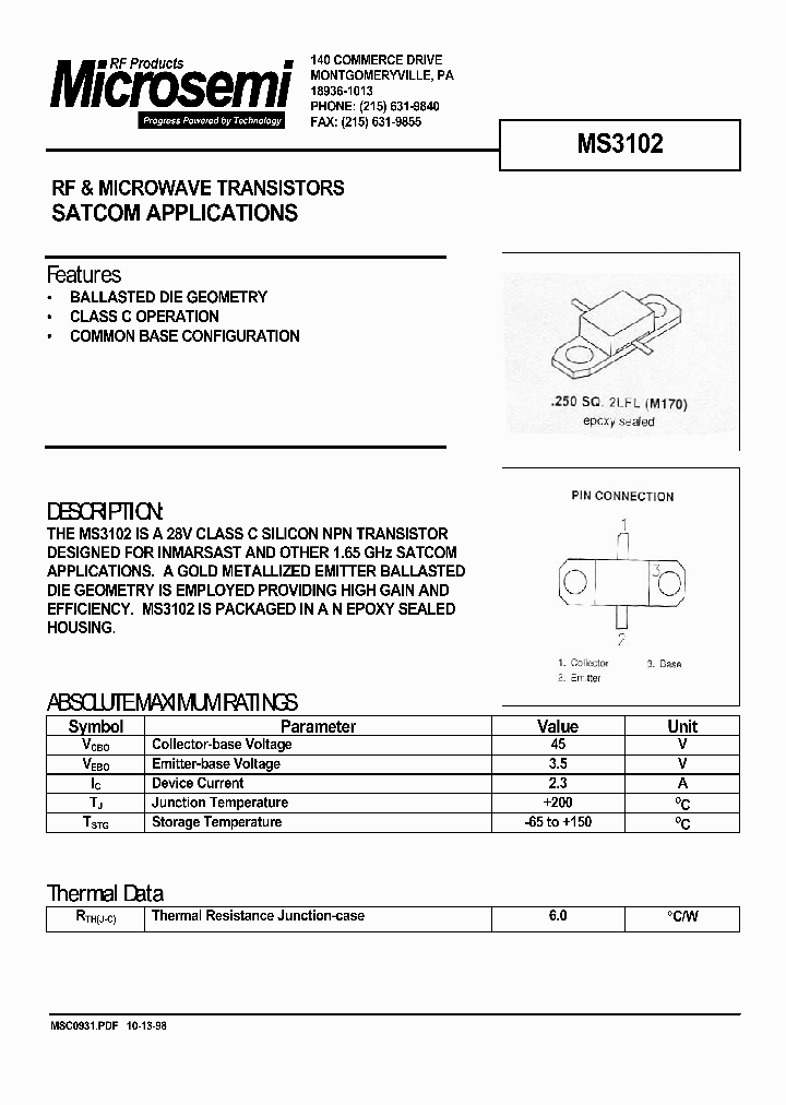 MS3102_297534.PDF Datasheet