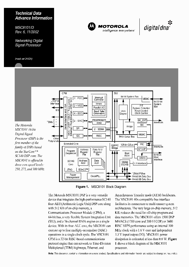 MSC8101D_298245.PDF Datasheet