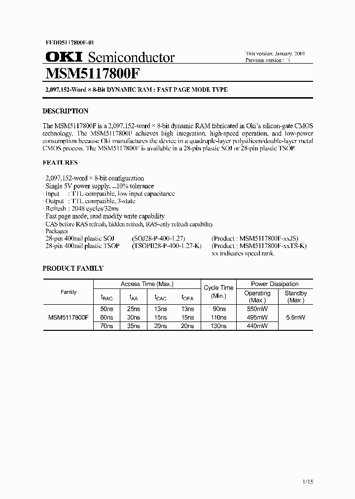 MSM5117800F_279506.PDF Datasheet