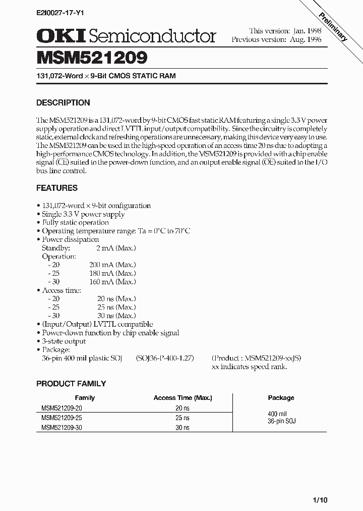 MSM521209_279148.PDF Datasheet