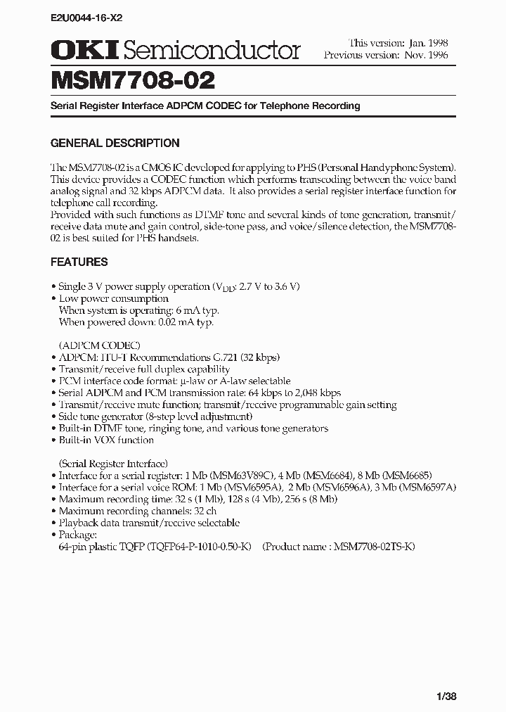 MSM7708-02_277202.PDF Datasheet