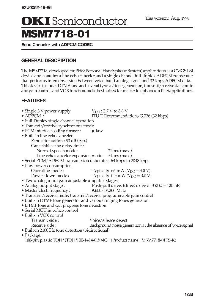 MSM7718-01_240692.PDF Datasheet