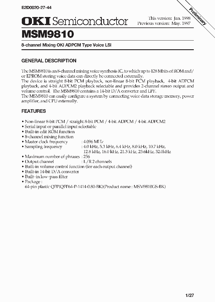 MSM9810_287723.PDF Datasheet