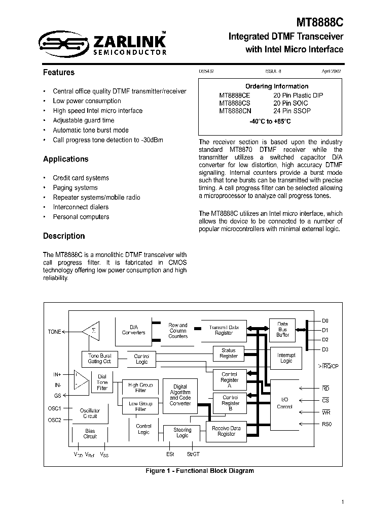 MT8888C_276409.PDF Datasheet