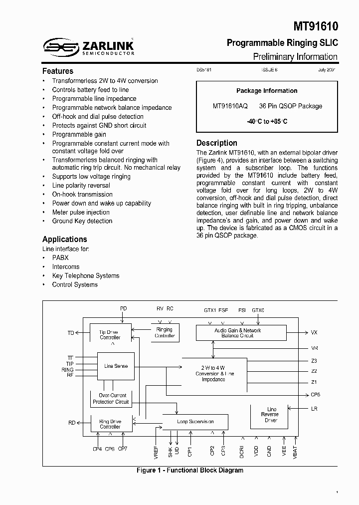 MT91610_280667.PDF Datasheet