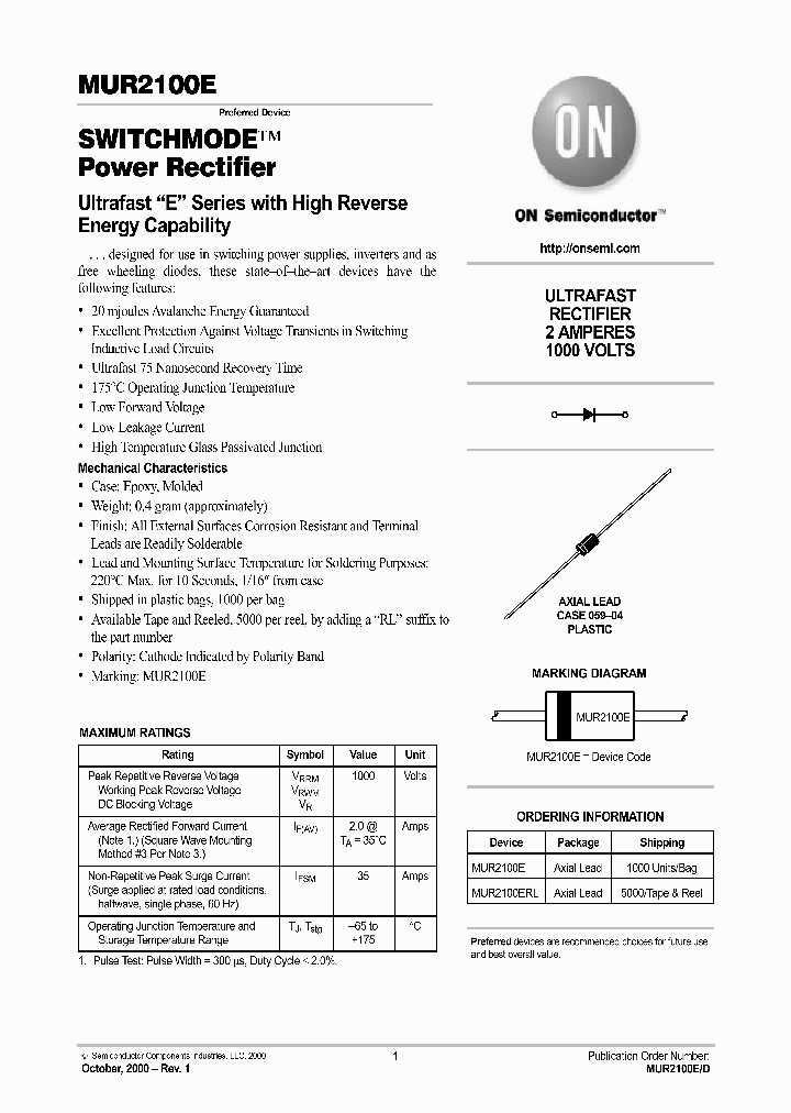 MUR2100ED_202109.PDF Datasheet