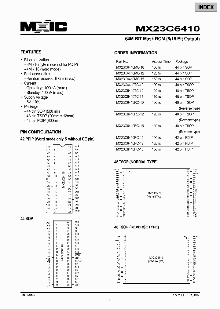 MX23C6410_292614.PDF Datasheet