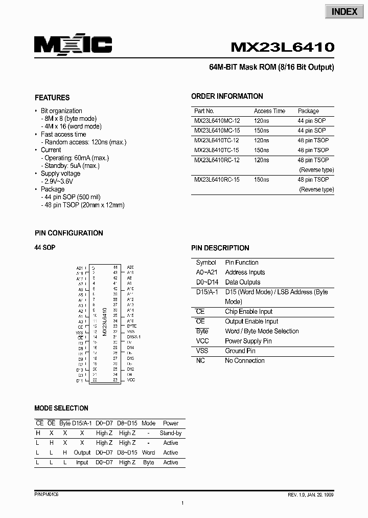 MX23L6410_292613.PDF Datasheet