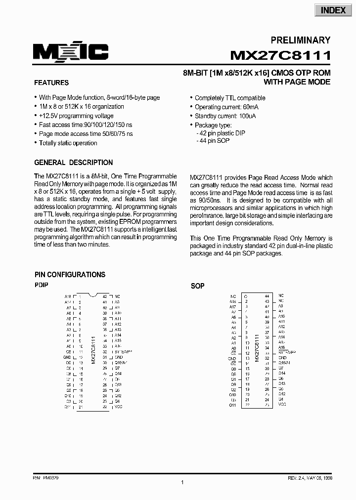 MX27C8111_280117.PDF Datasheet