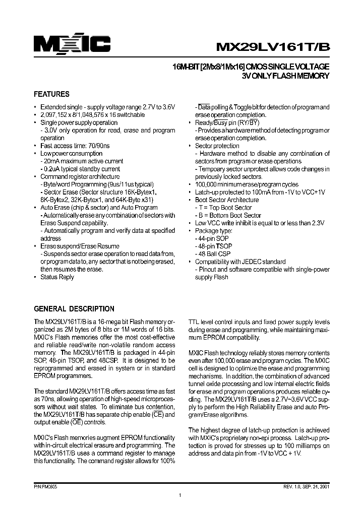 MX29LV161BTI-70_153238.PDF Datasheet