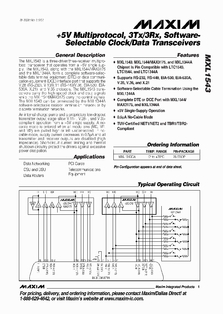 MXL1543_276071.PDF Datasheet