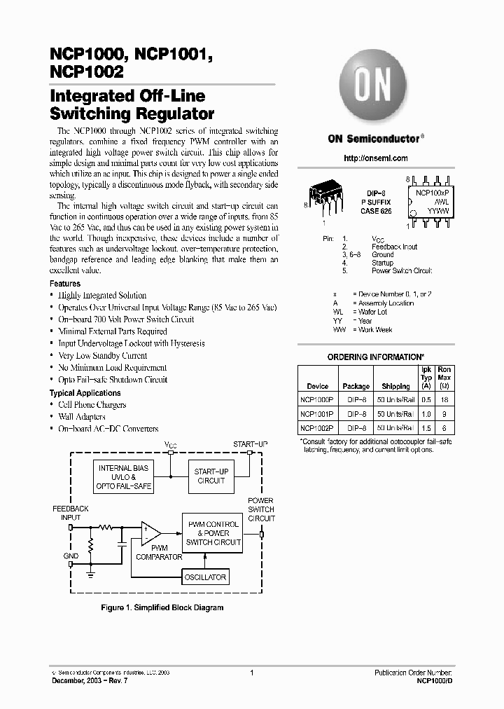 NCP1000_208196.PDF Datasheet