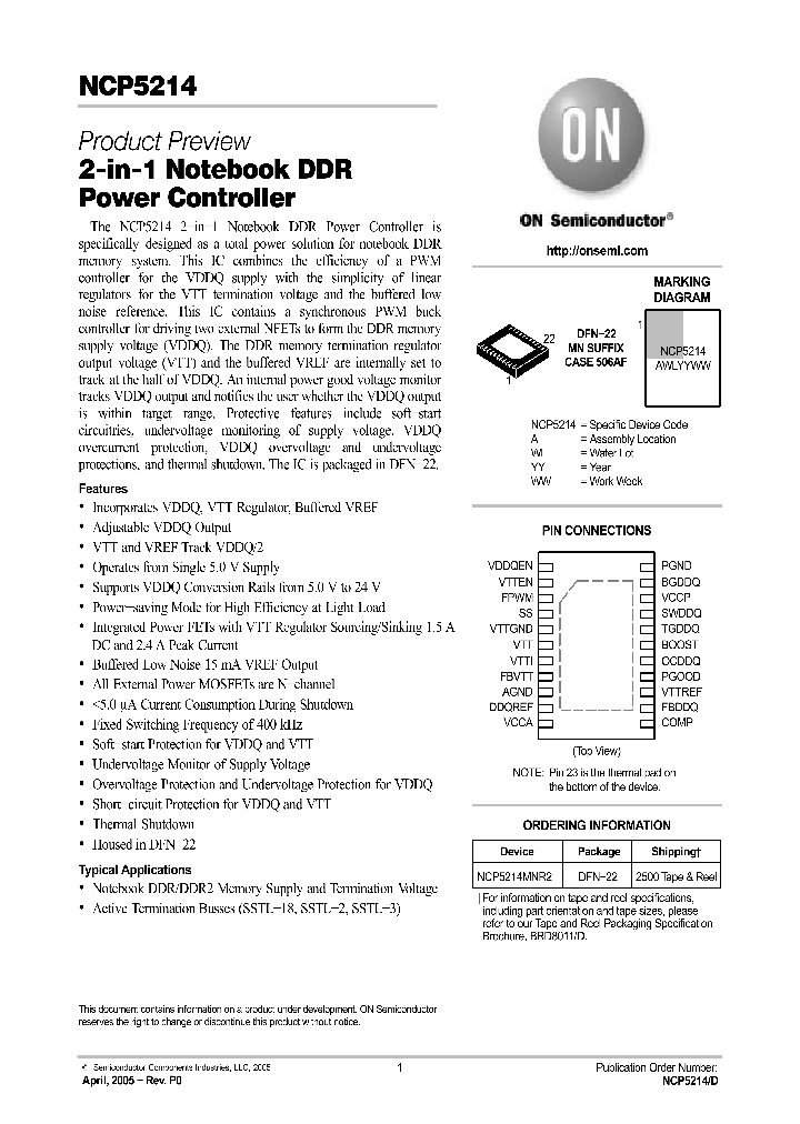 NCP5214_279640.PDF Datasheet