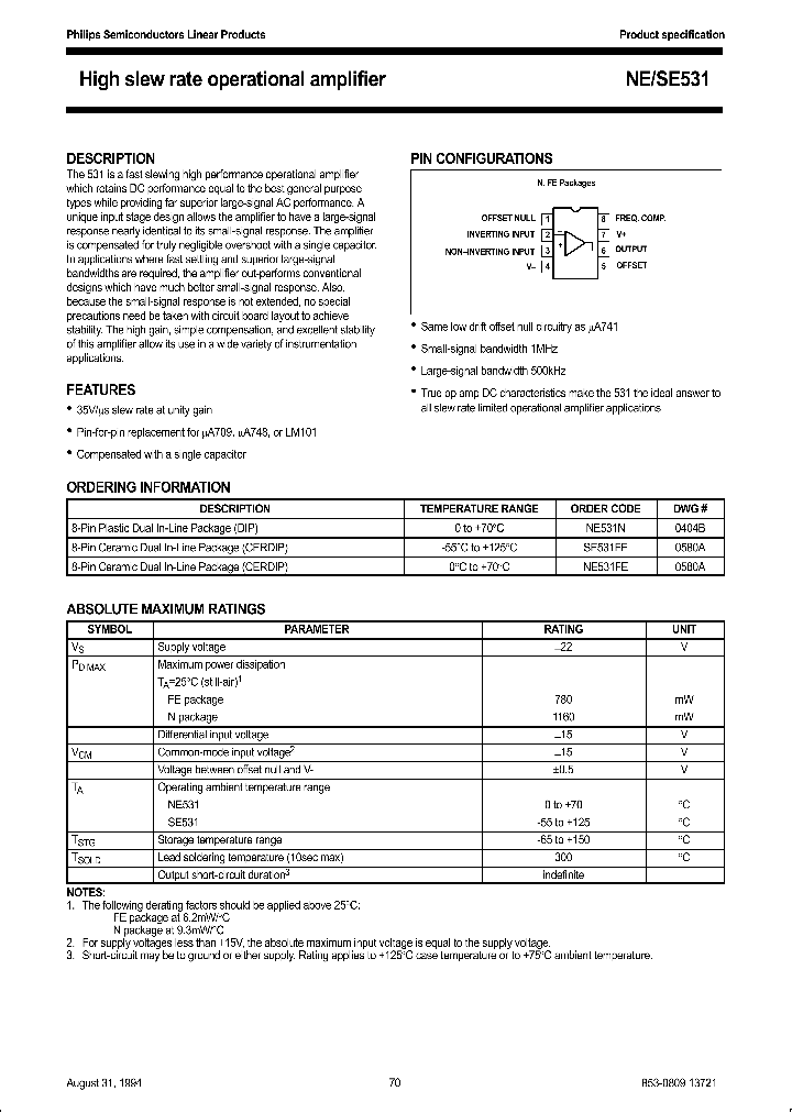 NE531N_200317.PDF Datasheet