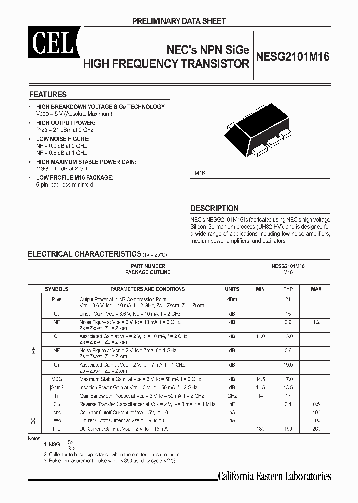 NESG2101M16_281429.PDF Datasheet