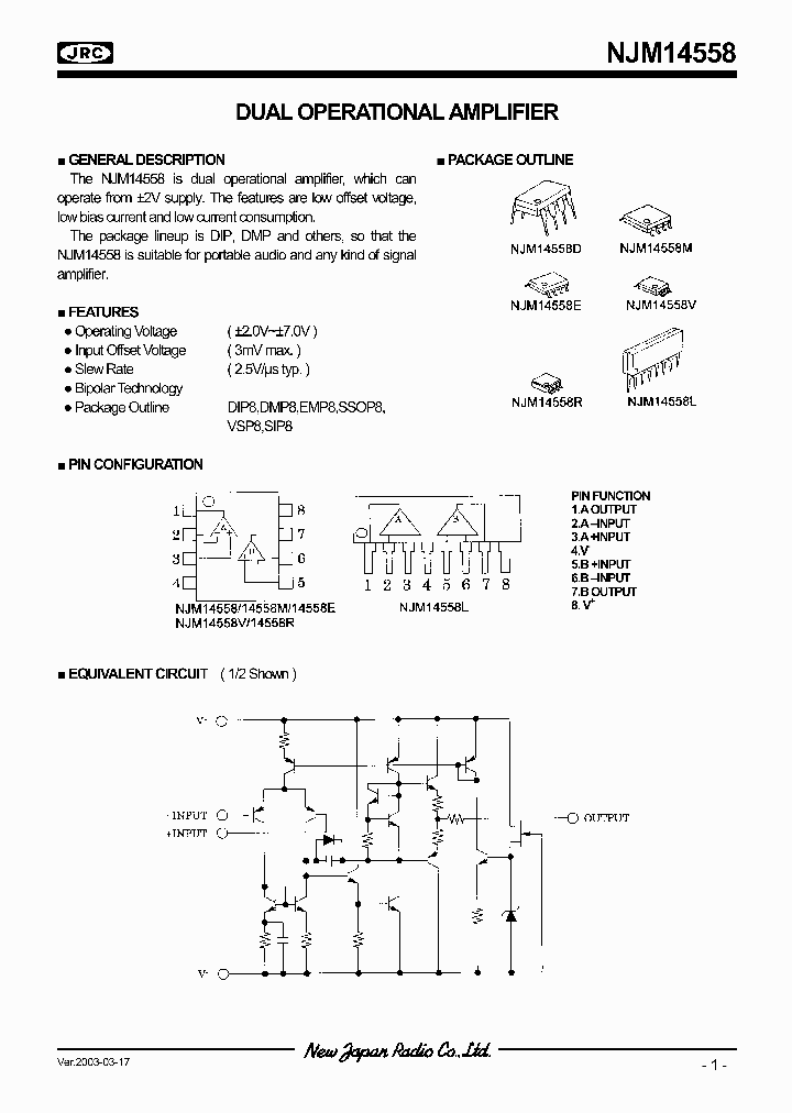 NJM14558_294122.PDF Datasheet