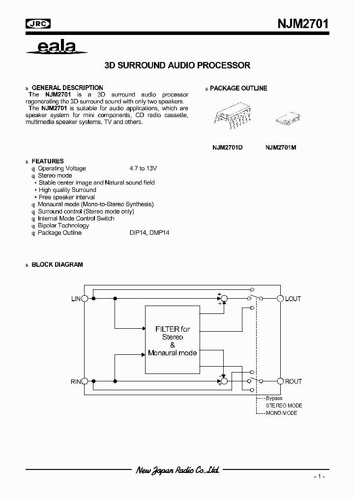 NJM2701_281375.PDF Datasheet