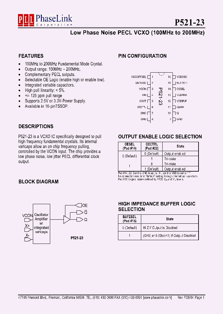 P521-23_300944.PDF Datasheet