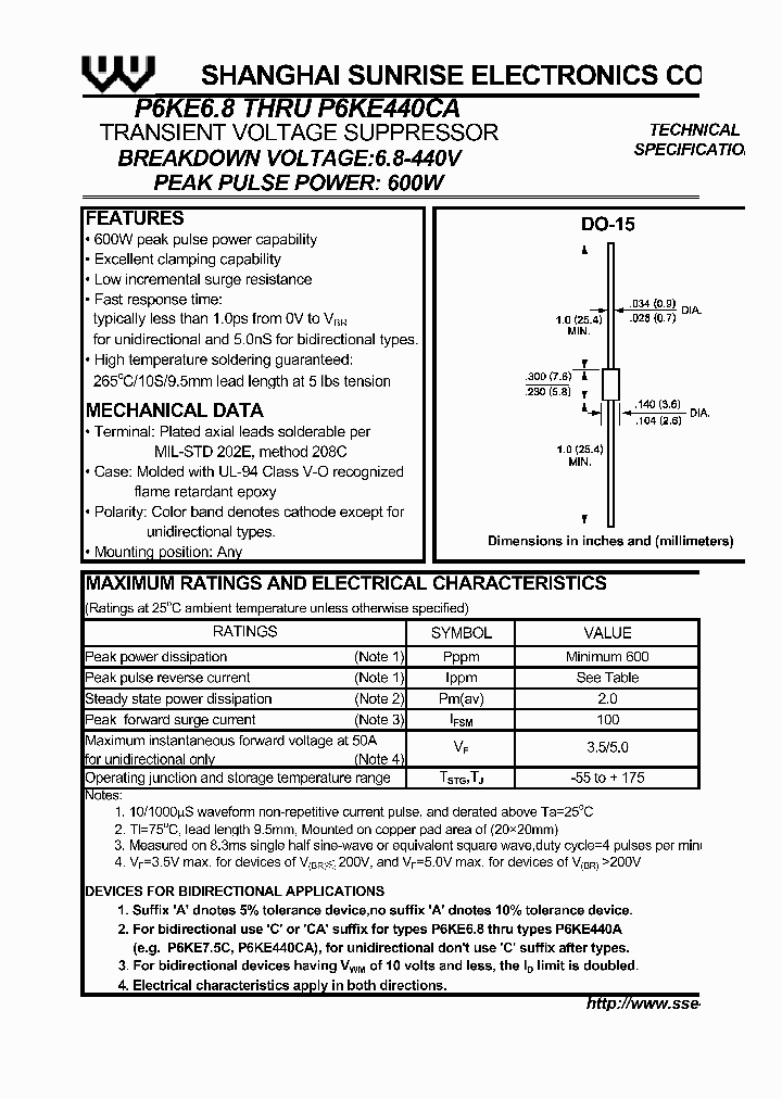 P6KE20A_211329.PDF Datasheet