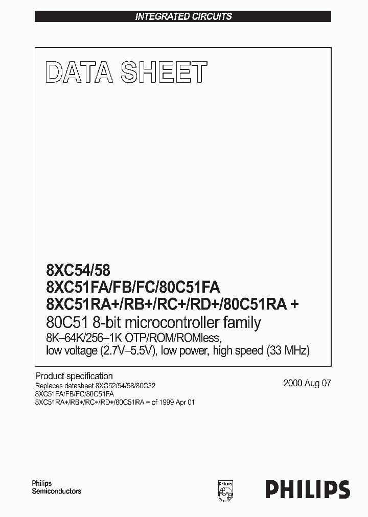 P87C54_33788.PDF Datasheet