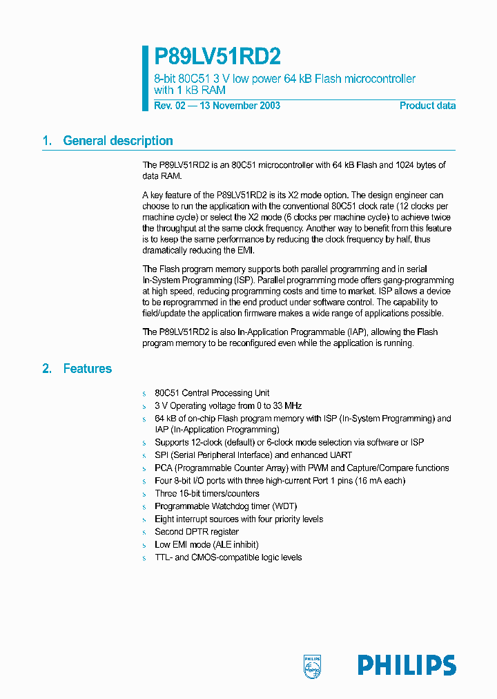 P89LV51RD2_290152.PDF Datasheet