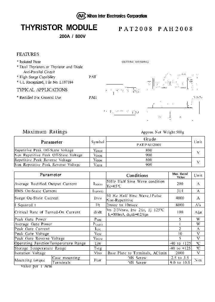 PAH2008_258849.PDF Datasheet