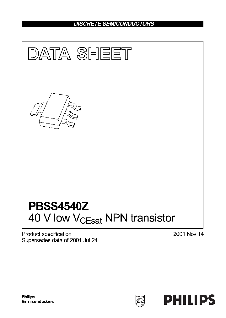 PBSS4540Z_269610.PDF Datasheet