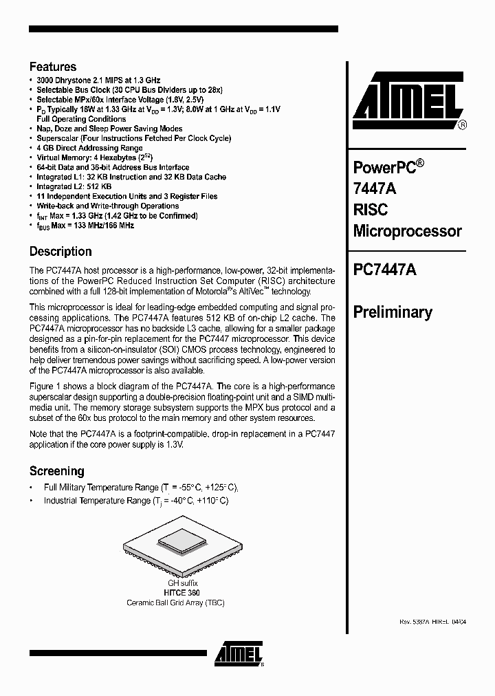 PC7447A_288450.PDF Datasheet